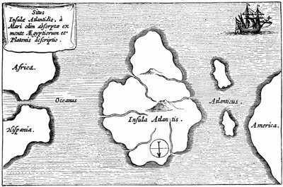Kaart van Atlantis, uit 