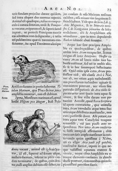 Mythische Wezens door Athanasius Kircher