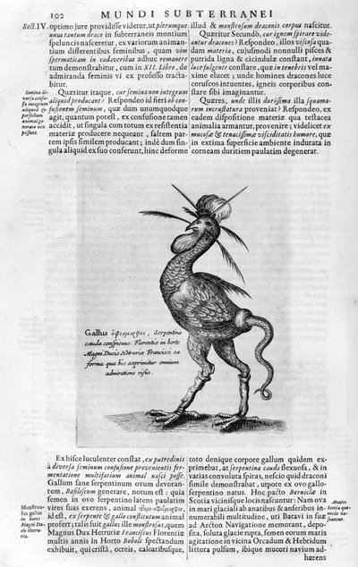 Mythische wezens, 1678 door Athanasius Kircher