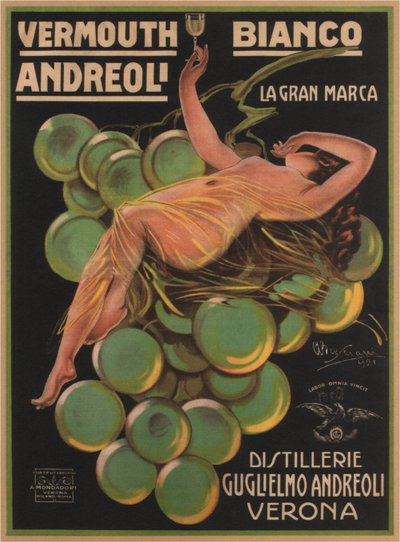 Vermouth Bianco Andreoli, 1921 door Attilio Bresciani