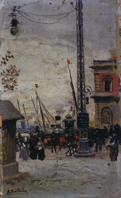 Zeven uitzichten van Napels door Attillo Pratella