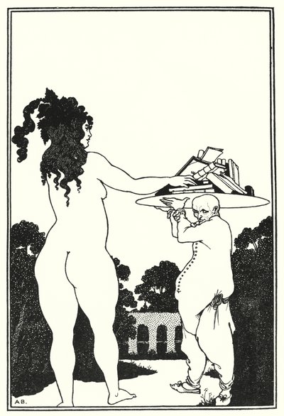 Boekplaat van Aubrey Beardsley (gravure) door Aubrey (after) Beardsley