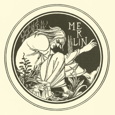 Merlijn door Aubrey (after) Beardsley