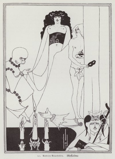 Messalina door Aubrey (after) Beardsley