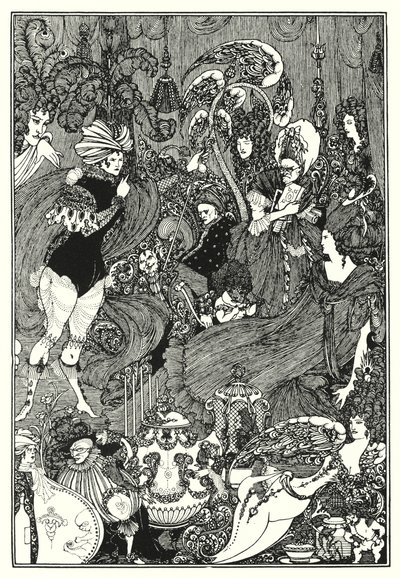 De Grot van Spleen (gravure) door Aubrey (after) Beardsley