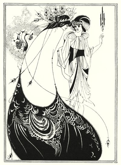 De Pauwenrok (gravure) door Aubrey (after) Beardsley
