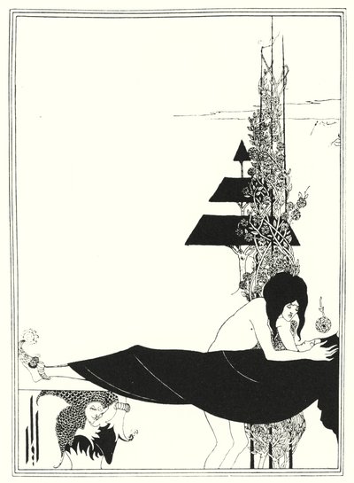 De Platonische Klaagzang (gravure) door Aubrey (after) Beardsley
