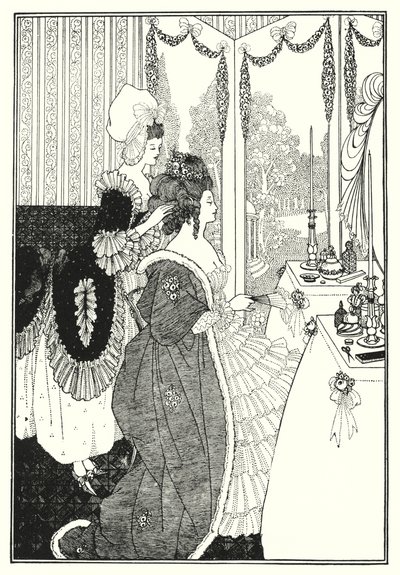 Het Toilet (gravure) door Aubrey (after) Beardsley