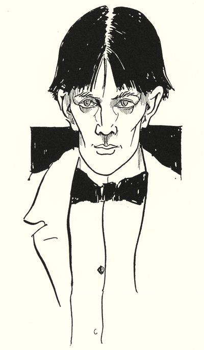 Een portret van Aubrey Beardsley door hemzelf door Aubrey Beardsley