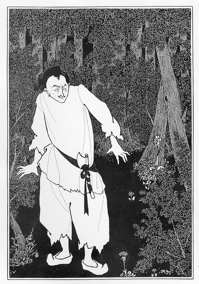 Ali Baba in het bos door Aubrey Beardsley
