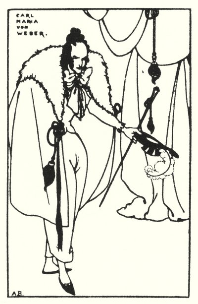 Carl Maria Von Weber door Aubrey Beardsley