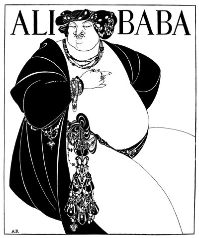 Omslagontwerp voor Ali Baba, 1897 door Aubrey Beardsley
