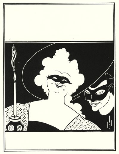 Omslagontwerp voor "The Yellow Book," Volume I door Aubrey Beardsley