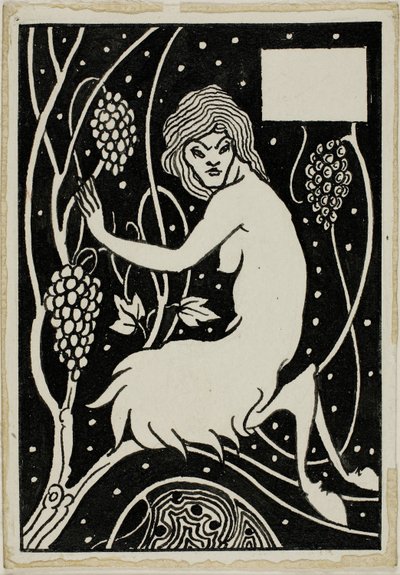 Decoratieve studie: Sater door Aubrey Beardsley