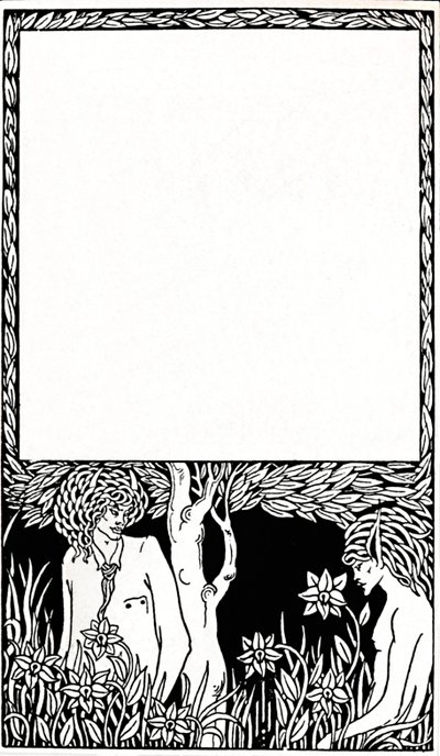 Ontwerp voor Titelpagina van Pagan Papers, 1893, 1914 door Aubrey Beardsley