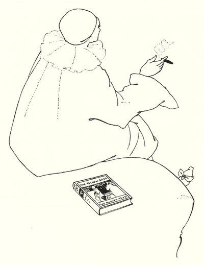 Ontwerp voor een uitnodigingskaart door Aubrey Beardsley