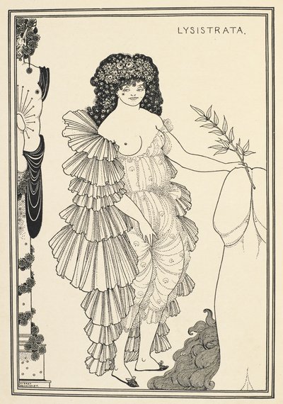Lysistrata - personage in een komedie van Aristophanes door Aubrey Beardsley