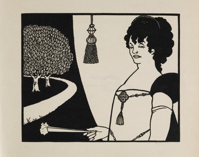 Madame Rejane, uit een boek met vijftig tekeningen door Aubrey Beardsley