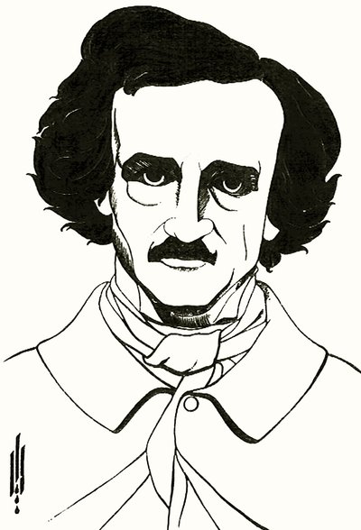 Portret van Edgar Allan Poe, 1894 door Aubrey Beardsley