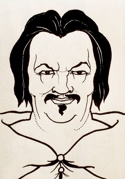 Portret van Honoré de Balzac door Aubrey Beardsley