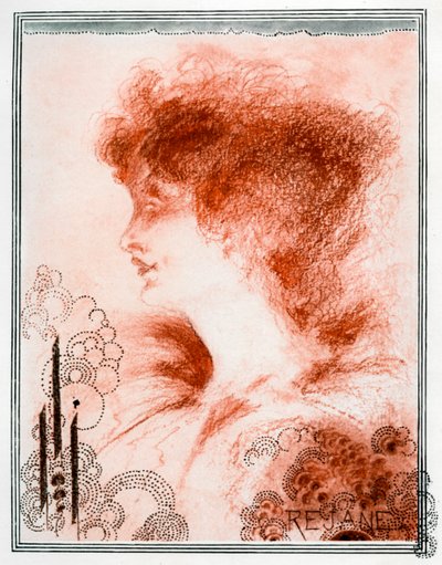 Portret van een vrouw, 1898 door Aubrey Beardsley
