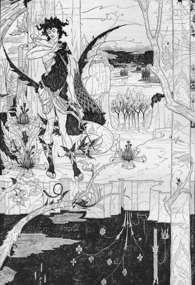 Siegfried, Act II, ca. 1893 door Aubrey Beardsley
