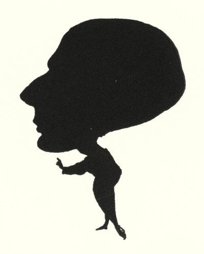 Silhouet van Aubrey Beardsley door Aubrey Beardsley