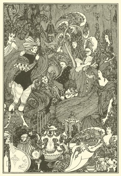 De grot van Spleen door Aubrey Beardsley