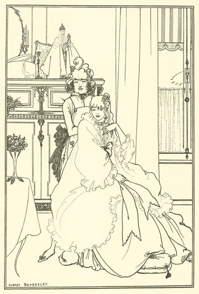 Het Coiffing door Aubrey Beardsley