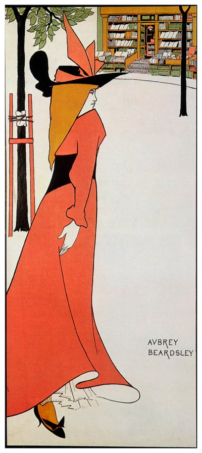De Pseudoniem en Antoniem Bibliotheken, 1895 door Aubrey Beardsley