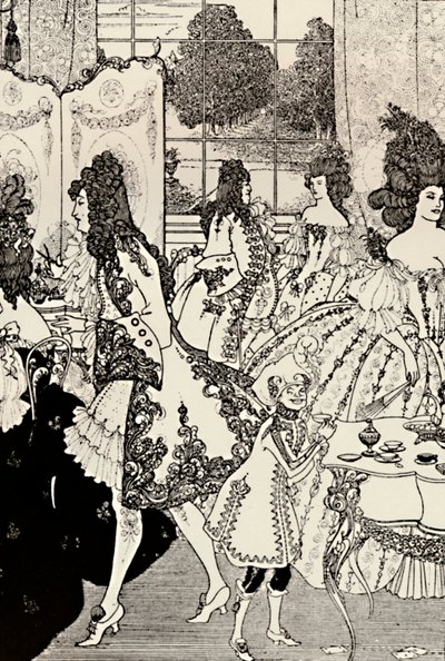 De Roof van de Lok. Alexander Pope. Pentekening, 1896, 1923 door Aubrey Beardsley