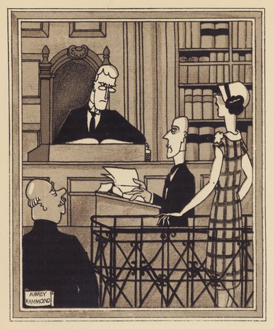 Een politierechtbank door Aubrey Hammond