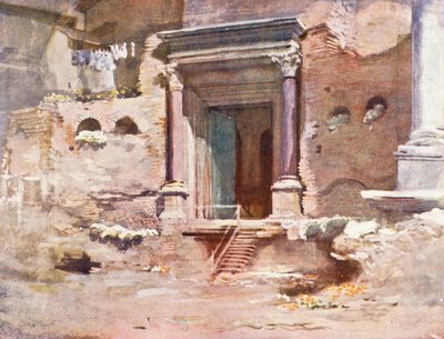 Rome: De Deur van de Tempel van Romulus, Forum door Aubrey Waterfield