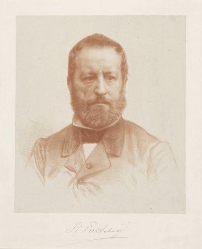 Portret van kunstenaar Wouter Verschuur door August Allebe
