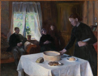 De tafel dekken door August Eiebakke