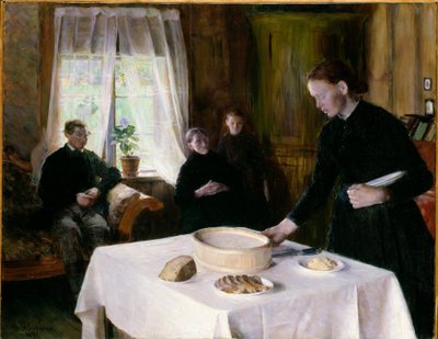 De tafel dekken door August Eiebakke