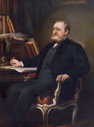 Dr. Karl von Stremayr, president van het Hooggerechtshof door August Eisenmenger