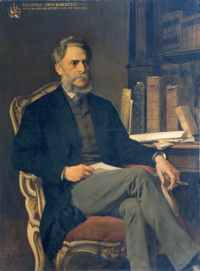 Leo graaf Thun-Hohenstein door August Eisenmenger