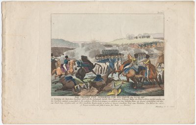 Ontmoeting van Ostrovno, nabij Vitebsk, op 25 juli 1812 door August Friedrich Andreas Campe