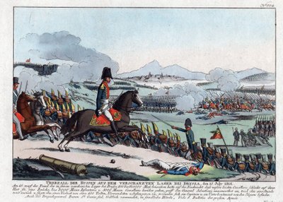 Russische aanval vanuit het versterkte kamp bij Dryssa op 15 juli 1812 door August Friedrich Andreas Campe
