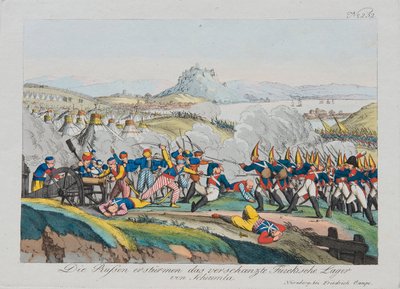 Inname van het Shumen Fort in 1828, ca. 1830 door August Friedrich Andreas Campe