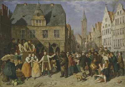Een Dansende Beer, 1865 door August Jernberg