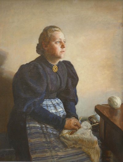 Betty Jerndorff, geb. Matthison-Hansen, de Vrouw van de Kunstenaar door August Jerndorff