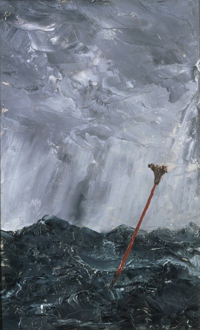 Stormachtige Zee Bezemboei door August Johan Strindberg