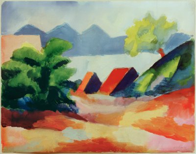 Aan het Thunermeer I door August Macke