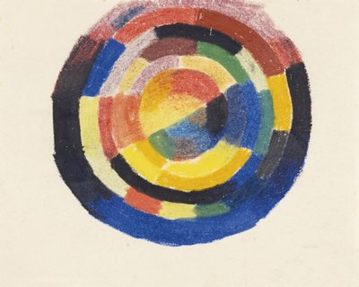 Kleurenwiel, 1913-1914 door August Macke