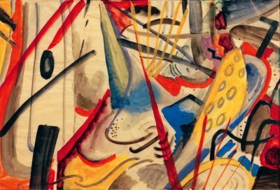Kleurencompositie II door August Macke