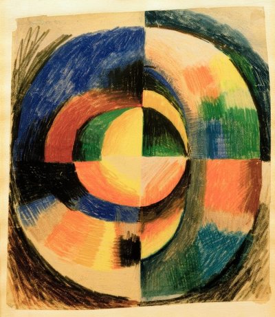 Kleurenkring II (groot) door August Macke