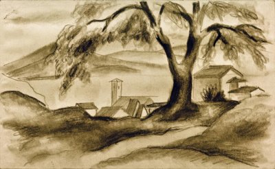 Hilterfingen aan het Thunermeer door August Macke
