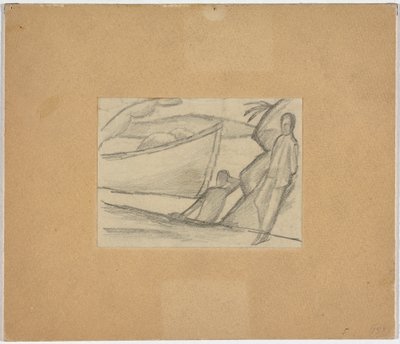 Mannen aan de Oever door August Macke